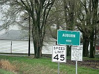 USA - Auburn IL - Town Sign (10 Apr 2009)